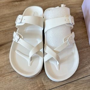 Madden Girl white sandals